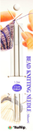 1.3mm, 11cm/4.4" Bead Knitting Needle Tulip 