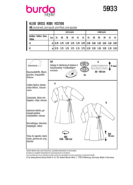 5933 Burda Naaipatroon | Jurken in variatie