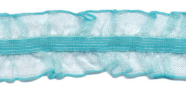 Blue 25mm/1" Double Sided Ruffle Elastic