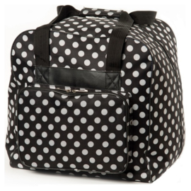 Black Polka Dot XL Overlock Bag
