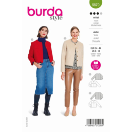 5870 Burda Sewing Pattern 34-44