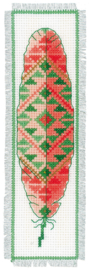 Feathers Aida Bookmarks Cross Stitch Kit Vervaco