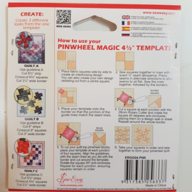 Pinwheel Magic 4.5"Template Sew Easy