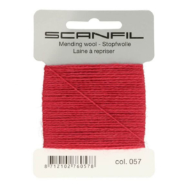 57 Dark Red Mending Wool Scanfil