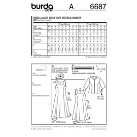 6687 Burda Naaipatroon | Jurk in variaties