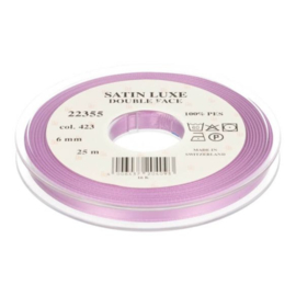 423 6mm/¼" Lint Satin Luxe Double face p.m. / per 3.3 feet