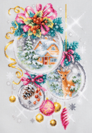 A Christmas Fairy Tale Aida Magic Needle Embroidery Kit