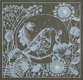 White lace bird | Aida telpakket | Panna