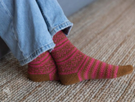 Gestreepte Jacquard sokken - gebreid - Durable Soqs