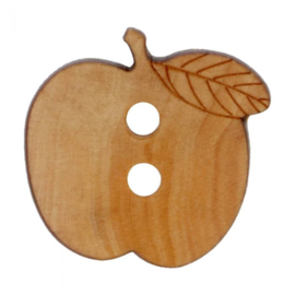 15mm Apple Wooden Button