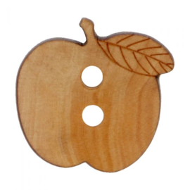 17,5mm Apple Wooden Button