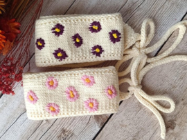 Duizend madeliefjes hoofdband - gebreid - Durable Cotton 8