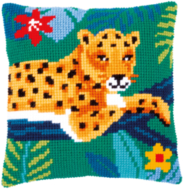 Leopard Canvas Cushion Vervaco