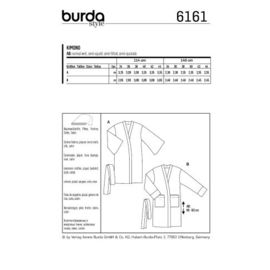 6161 Burda Naaipatroon | Kimono in variatie