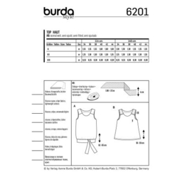 6201 Burda Naaipatroon | Top in variatie