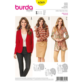 6569 Burda Naaipatroon | Jasje in variaties