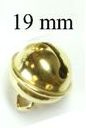 19mm Gold Round Bell