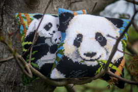 Panda Voorbedrukt Kruissteekkussen Vervaco