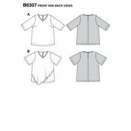 6307 Burda Naaipatroon | Shirt in variaties