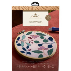 Tropical Flowers Punch Needle Kit | DMC