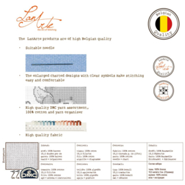 A walk through colour - evenweave - Lanarte telpakket