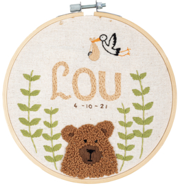 Baby Bear | modern embroidery kit | Daffy's DIY