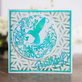 Hummingbird in the honeysuckle craft dies | Paper Panda collection | Creative Expression