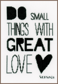"Do small things with great love" | Aida Telpakket | Vervaco