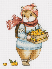 Hamster and mandarins | Aida telpakket | Panna