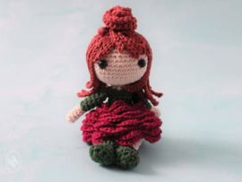 Chibi Rose Hanako Crochet Durable Coral