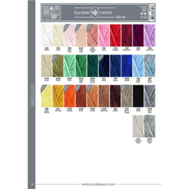Velvet print kleurkaart | Durable