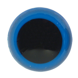 6mm Blauw Veiligheidsogen, 1 paar