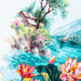 Blooming Lotuses - aida - Magic Needle telpakket