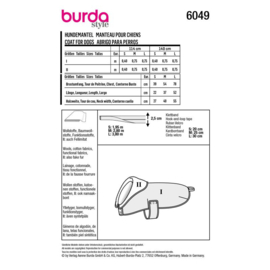 6049 Burda Naaipatroon | Hondenjas