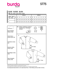 5775 Burda Naaipatroon | Blouse in variatie