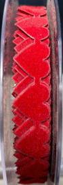 rood fluweel hartjes band 15mm