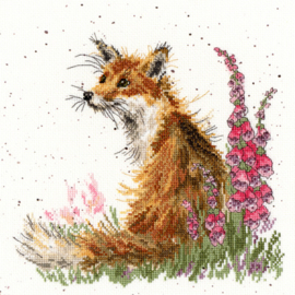 Amongst The Foxgloves Borduurpakket Wrendale Designs by Hannah Dale XHD8