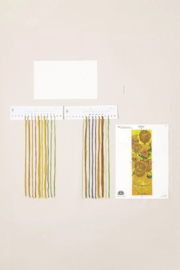Sunflowers Vincent van Gogh - aida boekenlegger - DMC telpakket