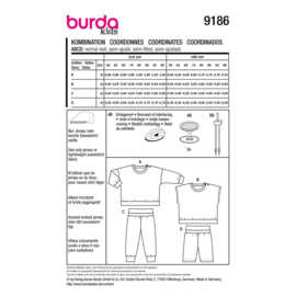 9186 Burda naaipatroon - Shirt & Broek in variatie