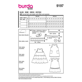 9197 Burda naaipatroon - Jurk in variatie
