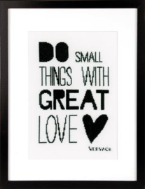 "Do small things with great love" | Aida Telpakket | Vervaco