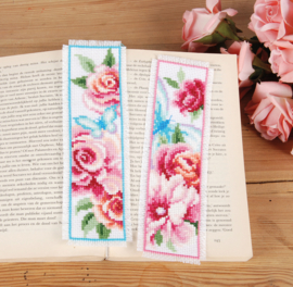 Flowers and Butterflies Aida Bookmarks Cross Stitch Kit Vervaco