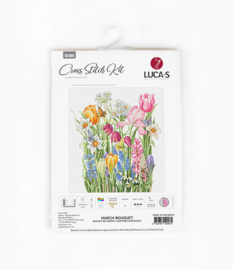 March Bouquet - Maart Boeket Aida Luca-S Telpakket