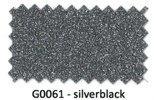 Glitter flexfolie G0061 silverblack