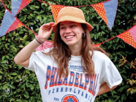 Orange Bucket Hat Crochet Durable Cosy