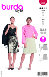 5836 Burda Naaipatroon | Rok in variatie