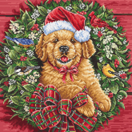 Christmas Puppy | Aida telpakket | Letistitch