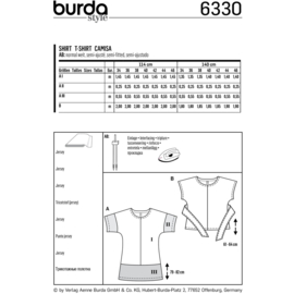 6330 Burda Naaipatroon | Shirt in variaties