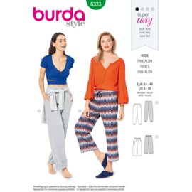 6333 Burda Naaipatroon | Broek in variaties