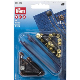 Prym 403102 Siernieten MS 9 mm oudkoper/gebronsd
